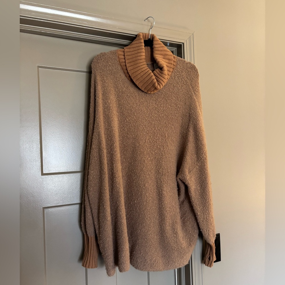 Offline by Aerie Warm Brown Cowl Neck Sweater